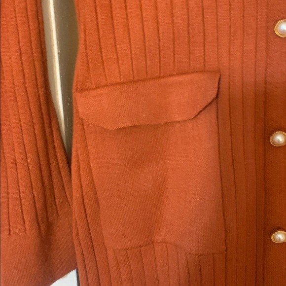 Rust Ribbed Long dress - Picture 4 of 8